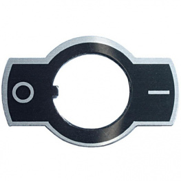 U1050, Accessories I-O marked plate, vertical, APEM