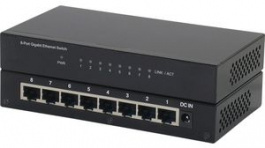 21.14.3521, Switch Desktop Gigabit Ethernet, 8x 10/100/1000 Unmanaged, Roline