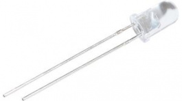 RND 135-00136, LED 5mm Round Red 3800mcd 660nm, RND Components