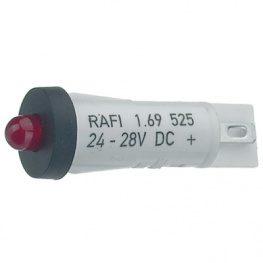 1.69.525.004/0000, LED Indicator red 24...28 VDC, RAFI