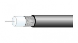 G 02233-01 [100 м], Coaxial Cable PVC 2.8mm 75Ohm Copper-Plated Steel Black 100m, Huber+Suhner