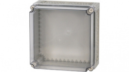 CI44E-200, Insulated enclosure 375 x 375 x 225 mm pebble grey RAL 7032 Polycarbonate IP 65, Eaton