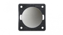 936712568, Wall Push-Button Switch Matte INTEGRO 1x OFF-(ON) Flush Mount 10A 250V Chrome, Berker