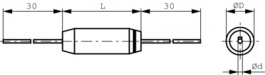 B33063-B6103-H7, Capacitor, axial 10 nF 630 VDC / 210 VAC, EMZ