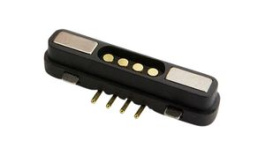 686-0042231-121, Magnetic Pogo Connector, Socket, 4 Positions, Edac