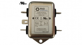 RND 165-00135, EMI Filter 10A 250VAC 0.5mH, RND Components