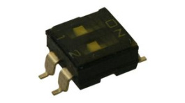 A6S-2102-PH, Switch A6S-H, DIP-4, 2.54mm Pitch, Slide, Tape Sealed, Omron