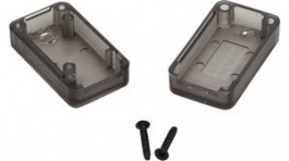 1551USB1TSK, Miniature Plastic USB Enclosure 20 x 15.5 x 35 mm Transparent - Grey ABS, Hammond