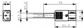 PX0587, IEC Connector C13 10A 250V Straight, Bulgin