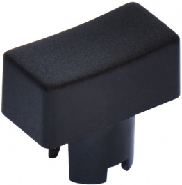1PS09, Cap rectangular black 6.5 x 12.5 mm, MEC
