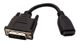 12993116, Video Cable Adapter, DVI-D 24 + 1-Pin Male - HDMI Socket 150mm, Value