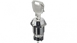 CKL12AFW01, Key-Operated Switch 2-Pos 90° ON-ON, NKK Switches (NIKKAI, Nihon)