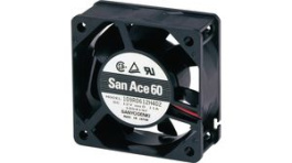 109P0612K701, Axial Fan DC Ball 60x60x15mm 12V 0.62m\x1a/min, Sanyo Denki