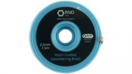 RND 560-00201, Desoldering Braid 1.5m 2.5mm Blue, RND Lab