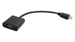12993114, Video Cable Adapter, HDMI Plug - VGA Socket 150mm, Value