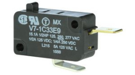 V7-1C33E9, Basic / Snap Action Switches NC SP PLUNG, Honeywell