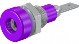 23.0030-26, Panel Mount Socket 2mm Violet 10A 30V Optalloy-Plated, Staubli (former Multi-Contact )