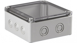 SPCM131306T, Plastic enclosure 125 x 125 x 60 mm grey PC IP 66/67 N/A Cubo S, Ensto