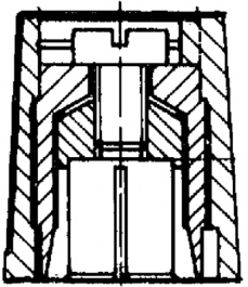 A2610040, Knob black matt 10 mm, OKW