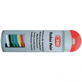 MARKER PAINT, LEUCHT-ROT, Marker spray Spray 500 ml, CRC