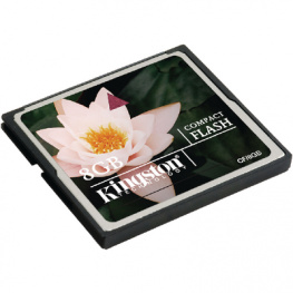 CF/8GB, CF card, Standard 8 GB, Kingston
