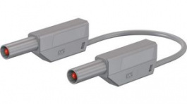 28.0125-20028, Safety Test Lead 2m Grey 1kV Nickel-Plated, Staubli (former Multi-Contact )