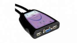 14.99.3261, 2-Port KVM Switch with Integrated Cables, VGA, USB-A, Value