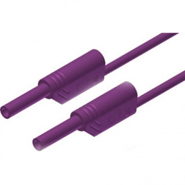 MVL S WS 25/1 VIOLET, Safety test lead diam. 2 mm violet 25 cm CAT III, SKS Kontakttechnik