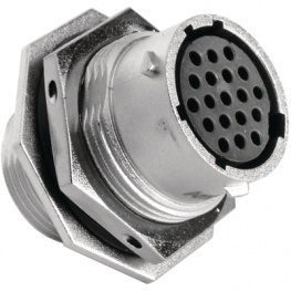 RT0714-19SNH, Jam nut receptacle 19P, Amphenol