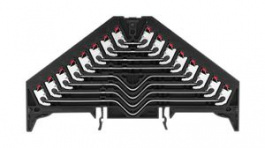 1288250000, Patch Distributor Terminal, 250V, 8A, Push-In, Black, Weidmuller