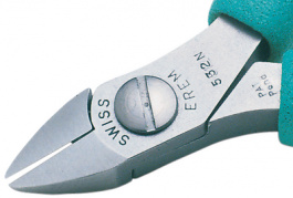 532N, Precision Side-Cutting Pliers;115 mm without Bevel, Erem