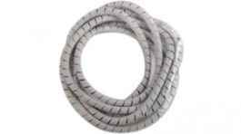 SBPE1.5 PE GY 30, Spiral wrap tubing 1.6...8 mm Polyethylene (PE) Grey 30 m, HellermannTyton