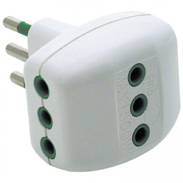 82.200, Branch plug 3-pin IT white, FME Fanton