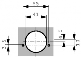 RMN72,15VDC/AC, Analogue Display 72 x 56 mm 15 VAC/DC, Muller & Weigert