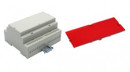 RND 455-01141, DIN-Rail Module Box with Snap Fit Cover, 106.25x90.2x57.5mm, Grey, ABS/Polycarbo, RND Components