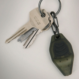 MICROLIGHT STS SMOKE/BLACK, Key fob torch black, Nite Ize