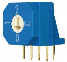 RND 210-00124, PCB coding switch BCD 4+1, RND Components