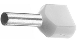 966144-2, Twin entry ferrule 0.75 mm2 grey 15 mm, TE Connectivity