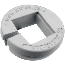 KEL-QTA 32 B, Cable entry frame diam. 32 mm 2.8...4 mm IP54 UL 94 V-0 1 x, Icotek