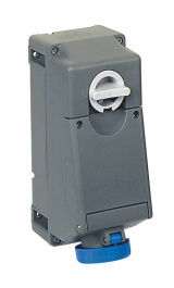 TM 1623 SP, TM..SP/KSP, sockets, interlocked socket-outlets, with base box, 16A(A.C.), ILME