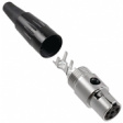 TA4FX Mini xlr, cable socket, 4 poles Tini-Q-G / TA black / silver