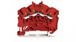2202-6403, Terminal block, Push-In, 4 Poles, 1 ... 2.5mm², Wago