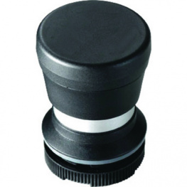 1.30.276.701/0000, Mushroom-headed pushbutton 22 mm black, RAFI
