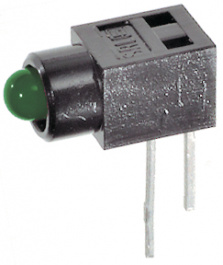 SRL 0035.1361, PCB LED 3 mm round green, Schurter