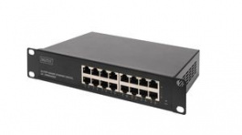 DN-80115, 10" Network Switch 16x 10/100/1000 Unmanaged, DIGITUS