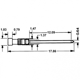 PIN-003-95 [1000 шт], DIL socket 1 PU=1000 ST, E-Tec HAPP