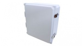 PJU14126L, Type 4X Junction Box with Solid Snap Latch Cover, 312x156x357mm, Polyester, Grey, Hammond