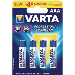 6103 PROFESIONAL LITHIUM 4P [4 шт], Primary Lithium-Battery 1.5 V, FR10G445, Varta