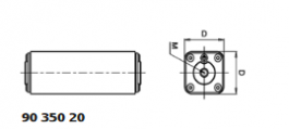 9035020.50, *URS SQB-DC90 50A gR DC900V Gew. M8 o.M., Siba