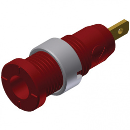 MSEB 2610 F2,8 AU ROT / RED, Safety socket diam. 2 mm Red CAT III, SKS Kontakttechnik